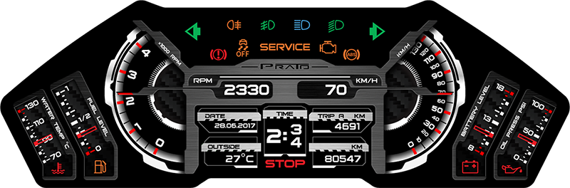 Digital deals instrument cluster