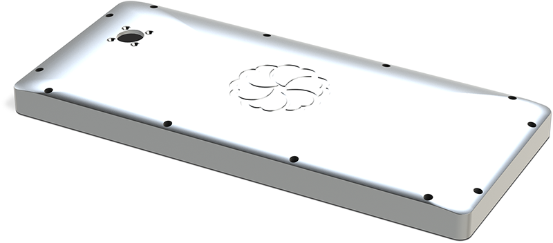 Fig. 3. Housing backshell machined of avionic aluminum.